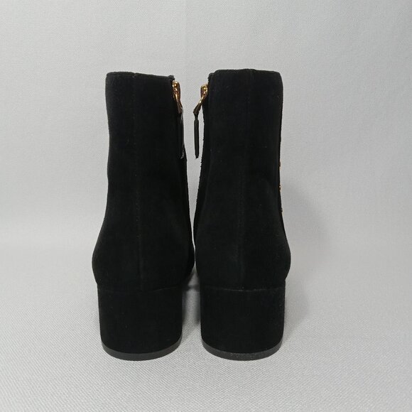 LAUREN RALPH LAUREN Wharton Black Suede Leather Ankle Boot Womens Size 5 - Picture 5 of 16